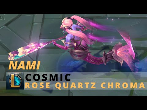 Cosmic Nami Rose Quartz Chroma - League Of Legends