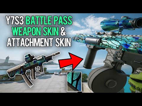 NEW Y7S3 Brutal Swarm BATTLE PASS WEAPON SKIN + Attachment Skin - IN-GAME Showcase - Rainbow6 Siege