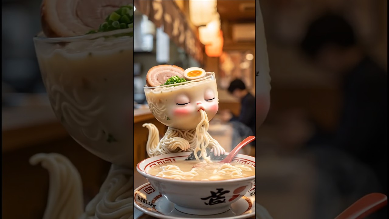 ラーメン赤ちゃんモンスター　#japanesefood #japan #ramen #asmr