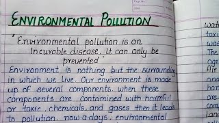 Essay on Environmental Pollution | Environment pollution-  Types , effect, prevention| essay