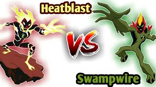 Heatblast Vs Swampfire  Hindi  Ben 10  Ultimate Be
