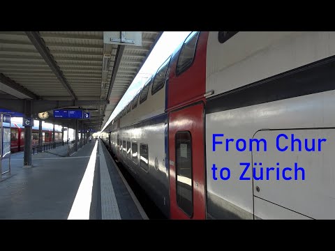 From Chur to Zurich with IC 3 train