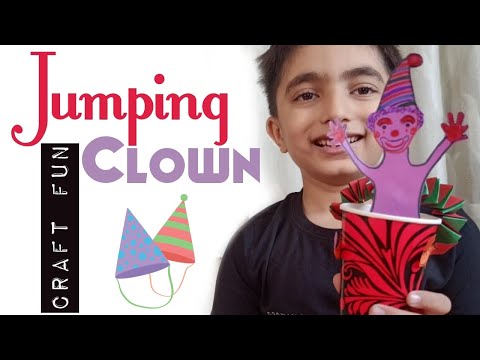 #papercraft #popup make an easy pop up character, and make it jump,a fun paper craft activity
