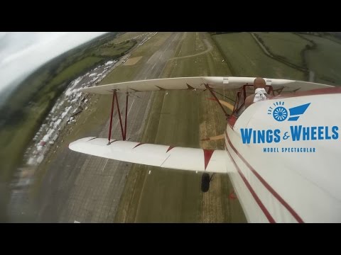 GIANT SCALE RC Stearman and Pitts (Onboard action): Wings & Wheels Model Spectacular 2015