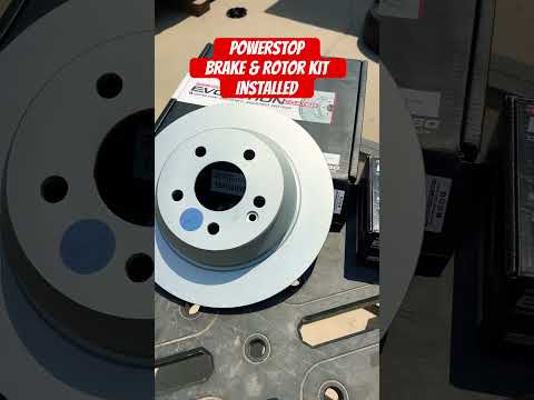 Powerstop brake & rotor installation for metris van #automobile #powerstop #brakes