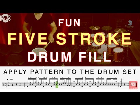Learn To Play The Five Stroke Roll On The Drums