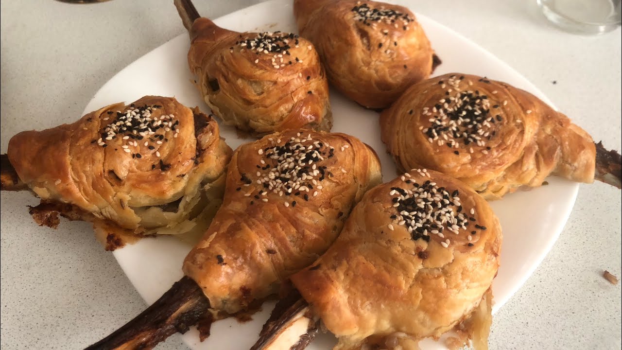 Слоёная самса с ребрышками/ Рецепт из солнечного Таджикистана/ #еда #рецепт #cooking #shortsvideo