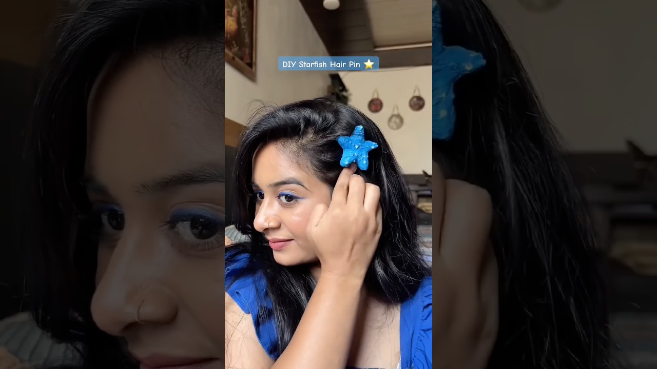 Diy starfish hair pin ✨#shorts #trending #viral #youtubeshorts  #diy