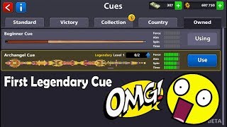 8 ball pool First Legendary Open Archangel Cue 😱 OMG