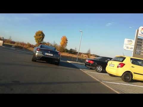 Cooler schöner Ferrari mit V12 Motor in Kitzingen unterwegs mit super geilen Motor und Auspuffsound