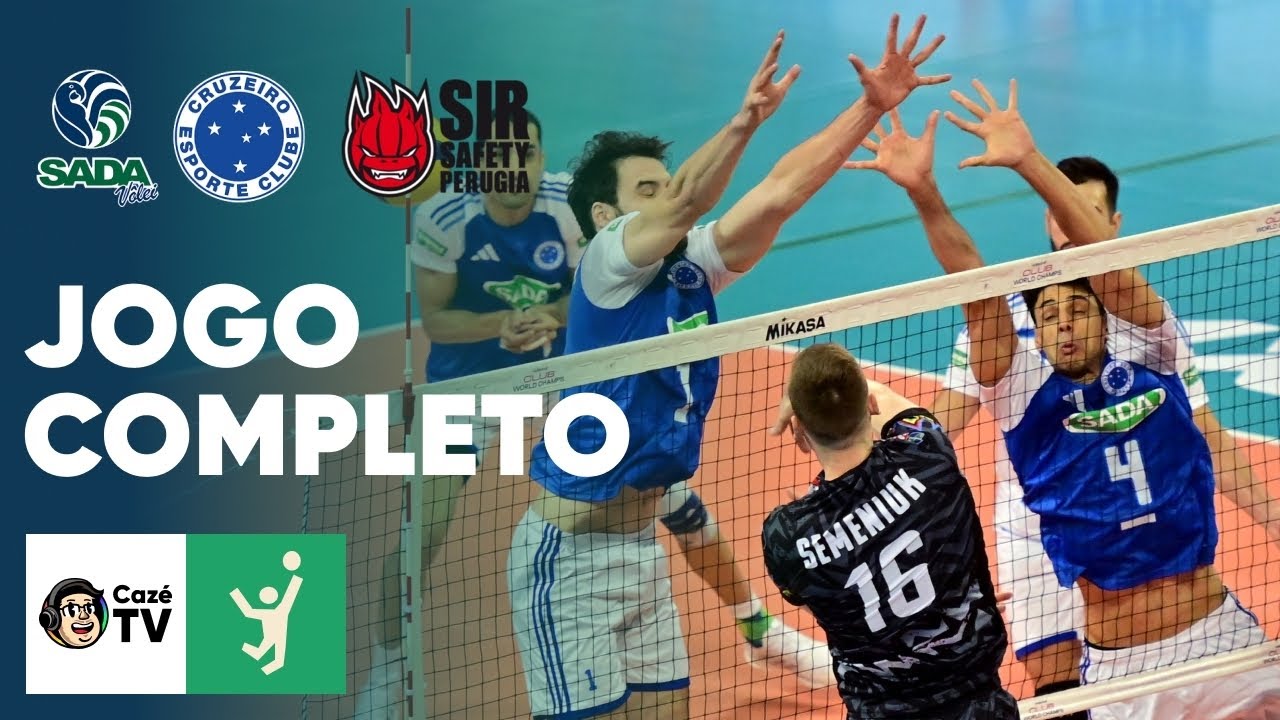 JOGO COMPLETO: CRUZEIRO X SIR PERUGIA | MUNDIAL DE CLUBES DE VÔLEI MASCULINO | 3ª RODADA