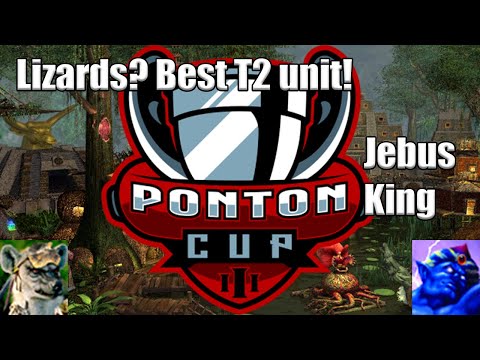 PONTON CUP 3 - Heroes 3 HoTA - Jebus King. Game 3 BO3 1/32. Drakon and Lizards = The best thing ever