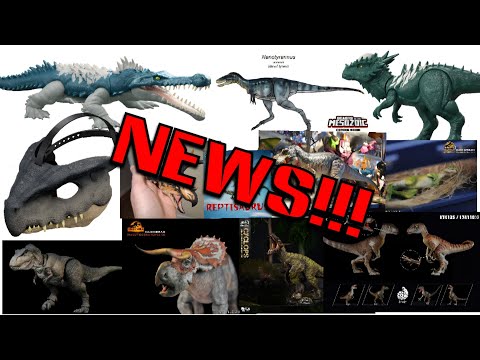 NEWS!!! New Mattel Jurassic World Champsosaurus & Pachy images! Grab the Nanmu Raptors QUICKLY!