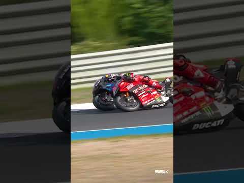 Toprak 🆚 Bulega-Kampf im Superpole-Rennen ⚔️ | 2025 #EstorilWorldSBK 🇵🇹