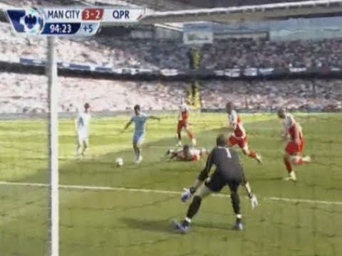 Sergio Aguero Title Winning Goal v QPR 2012 Martin Tyler Commentary