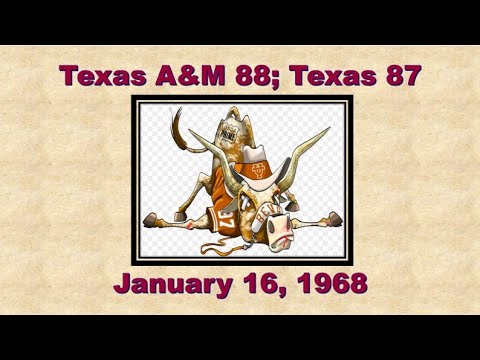 Texas A&M 88; Texas Longhorns 87 - Basketball 1968