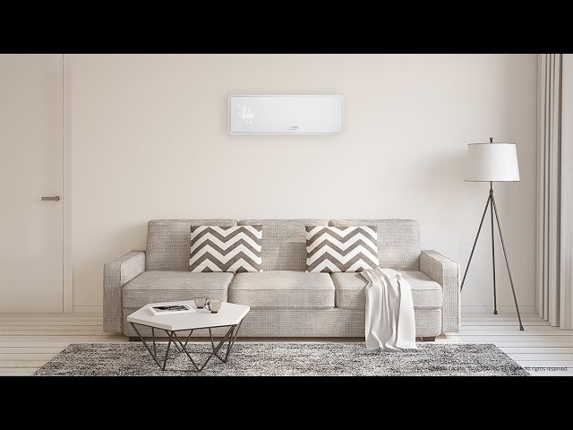 Chauffage électrique Cecotec Ready Warm 5300 Power Box Ceramic mural 2000W LED IP22 video