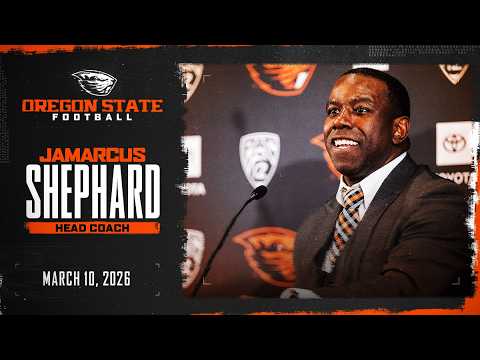 WATCH: Oregon State Head Football Coach JaMarcus Shephard After Day One Of Spring Practice