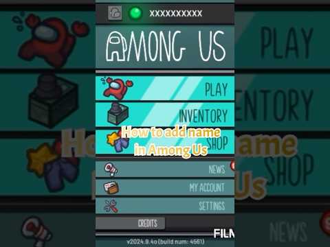 How to add your name in among us  #amongus  #crewmate