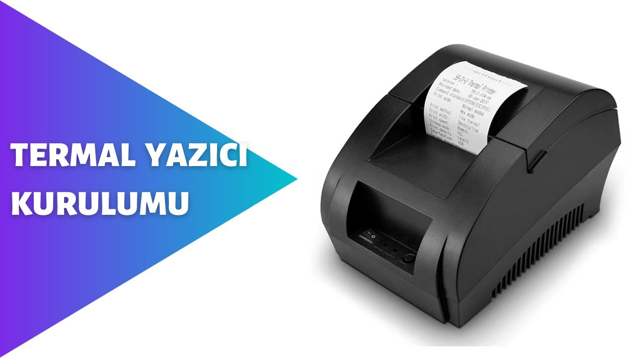 80mm Fiş Yazıcı Kurulum Videosu (USB ÜZERİNDEN)