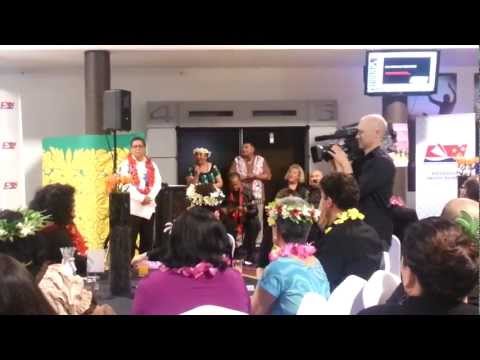 Ngaire Karati singing 'Kia Orana, Turou, oro mai'