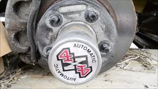 96 FORD Ranger Auto LOCKING Hub And ROTOR Removal 4x4