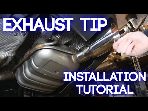 How To Install Exhaust Tips | Aftermarket Muffler Tip Installation Tutorial