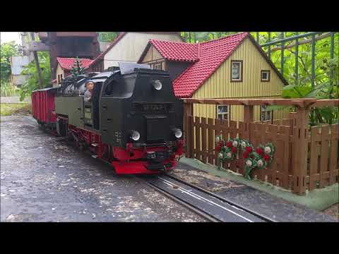 Ein stürmischer Betriebstag auf der HSB-Gartenbahn
