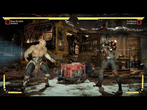 Baraka vs Jax Briggs (Hardest AI) - MORTAL KOMBAT 11