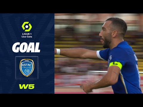 Goal Florian TARDIEU (22' pen - ESTAC) AS MONACO - ESTAC TROYES (2-4) 22/23