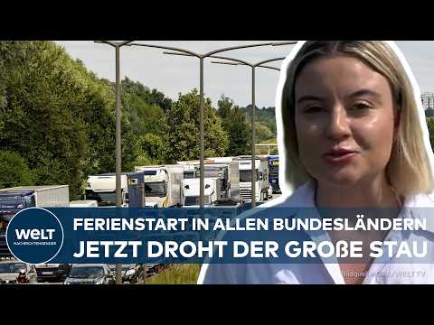 Video Thumbnail: SOMMERFERIEN: Jetzt droht der Mega-Stau – ADAC warnt zum Ferienstart vor vollen Autobahnen