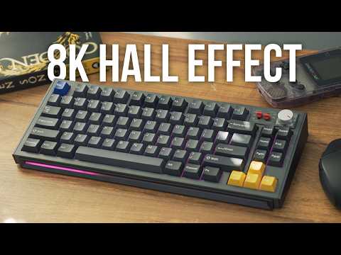 nuphy WH80 Rapid Trigger Wireless Magnetic Keyboard,83 Keys Custom Hot-Swap RGB Backlit Gaming Keyboards,80% Layout Tri-Mode Hall Effect Keyboard with knob,BT/2.4GHz/USB-C video review thumbnail