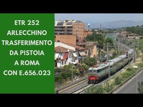 E.656.023 + ETR 252 in corsa a Monterotondo