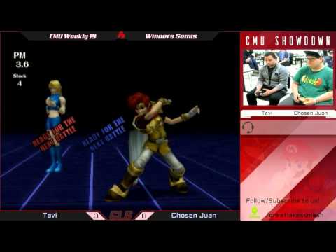 CMU Weekly 19 Winners Semis - Tavi (Zero Suit Samus) vs. Chosen Juan (Roy)