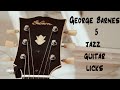 George Barnes guitar ideas lesson with tab and notation
