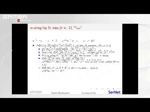 sambaXP 2023: io_uring status update