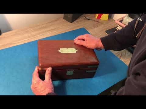 Victorian  Brass Bound Mahogany Campaign Box