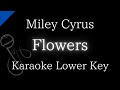 【Karaoke Instrumental】Flowers / Miley Cyrus【Lower Key】