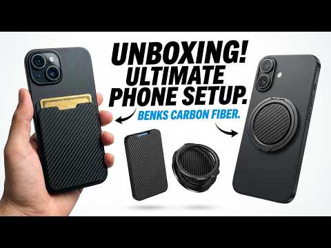 MagSafe Wallet & Ring Holder Unboxing — Benks Carbon Fiber Setup