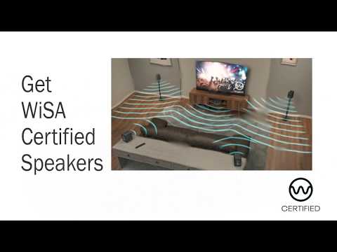 Get WiSA Certified Speakers, Wall of Sound and Room of Sound