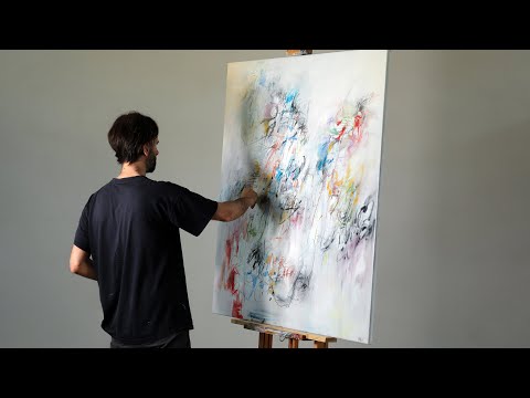 painter Francesco D'Adamo - Il Dragone, 2022 (Abstract Expressionism, Lyrical Abstraction)