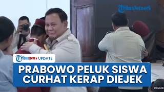 Prabowo Langsung Berdiri dari Tempat Duduk, Peluk Siswa yang Menangis Curhat Sering Diejek Teman