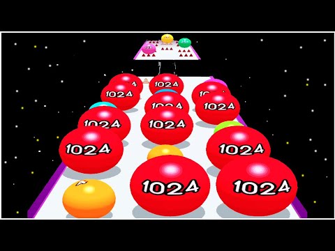 Ball run 2048 Ball Games 3D - Gameplay Walkthrough - Max Level (111-130)