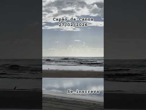 Beira mar de Capão da Canoa esvaziada em plena sexta-feira #praia #litoralrs #asmr #capaodacanoa