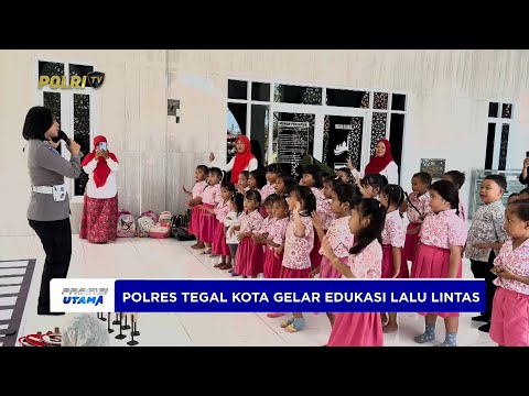POLRES TEGAL KOTA GELAR EDUKASI LALU LINTAS DAN BERTEMU K9 DI PAUD BOUGENFILLE