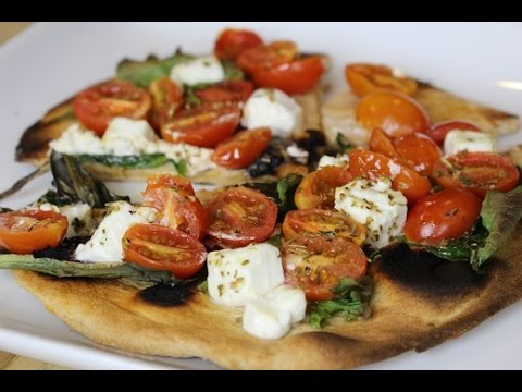 Greek Style Flatbread Pita Open Faced Sandwich