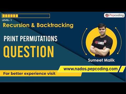 Print Permutations Question Recursion Data Structure And Algorithms In Java