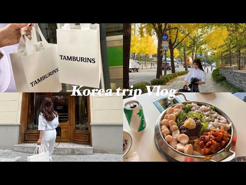 [Vlog de viagem à Coreia] Viagem de 2 noites e 3 dias à Coreia🇰🇷✈️Hongdae, Itaewon, Gangnam, Anguk🍽️