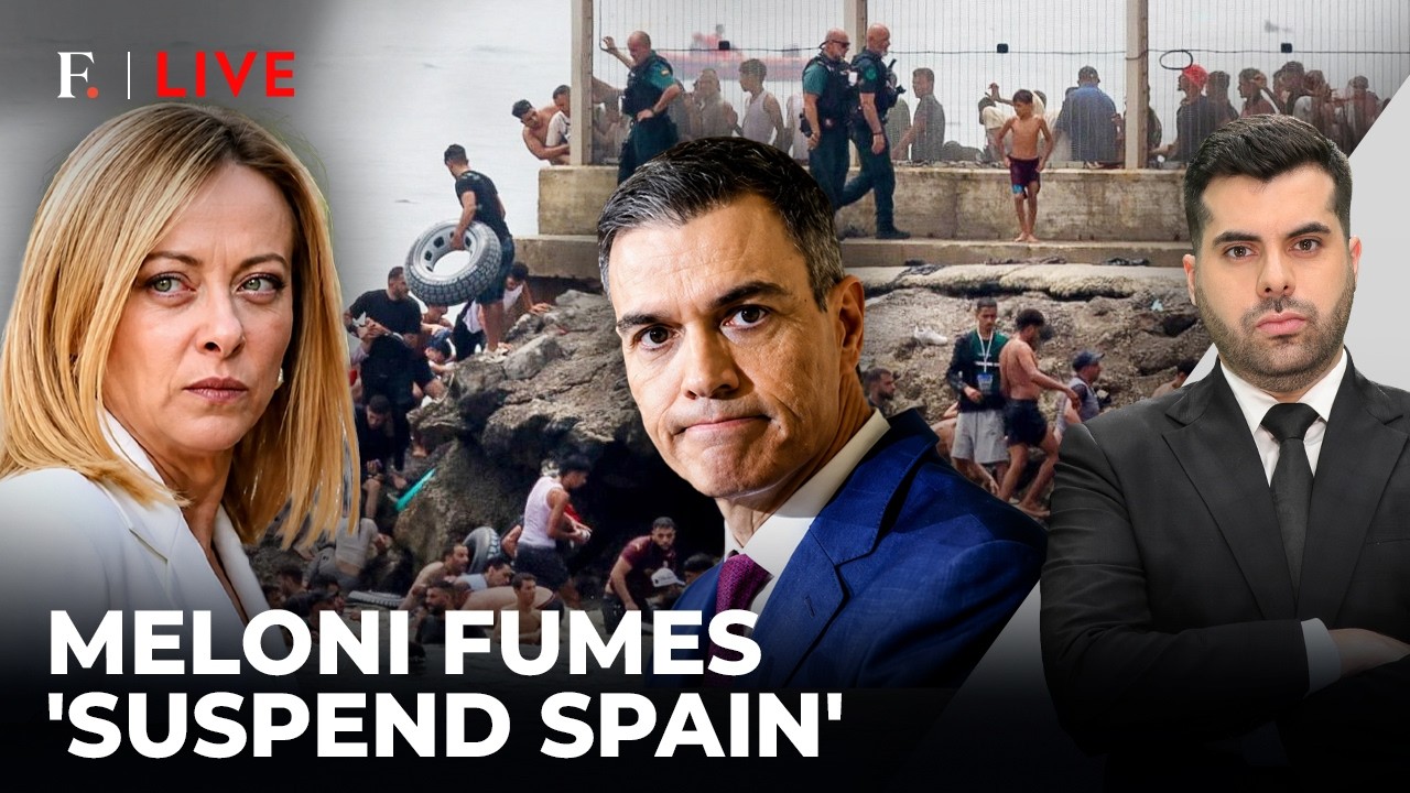 Italy's Meloni Sounds Alarm After Spain's Ceuta Border Is Overrun by Migrants | Firstpost Live