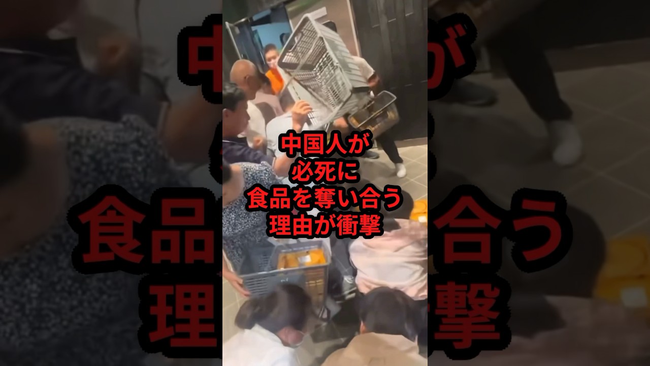 食品を奪い合う中国人の末路